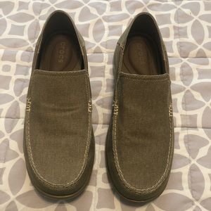 Gray crocs size 12